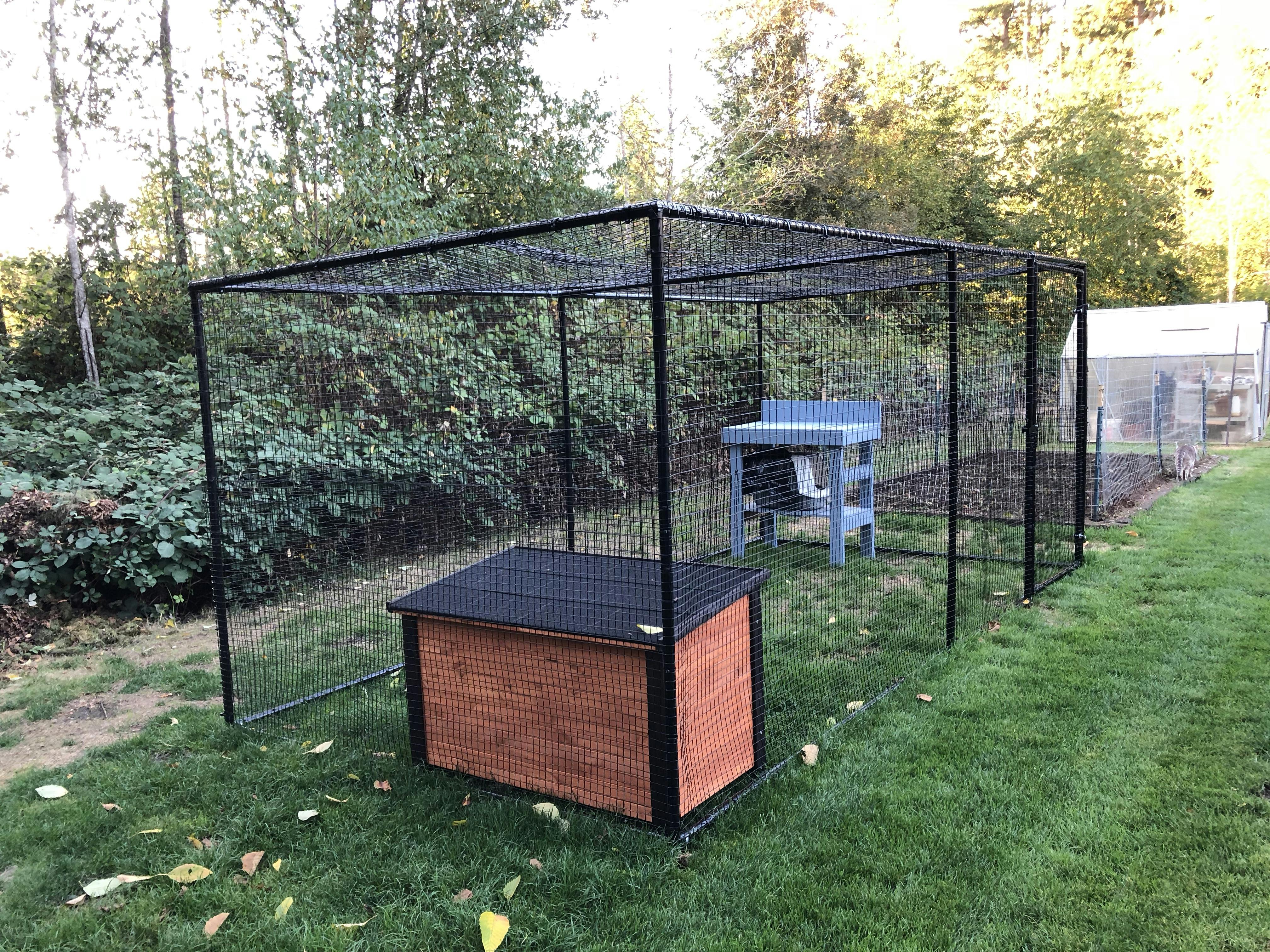 Large outdoor cat outlet enclosures